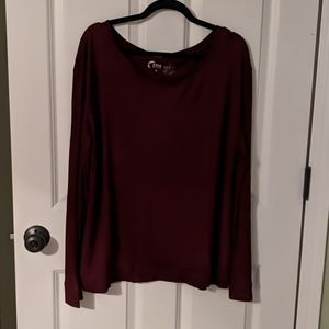 Beautiful burgundy Zyia long sleeve